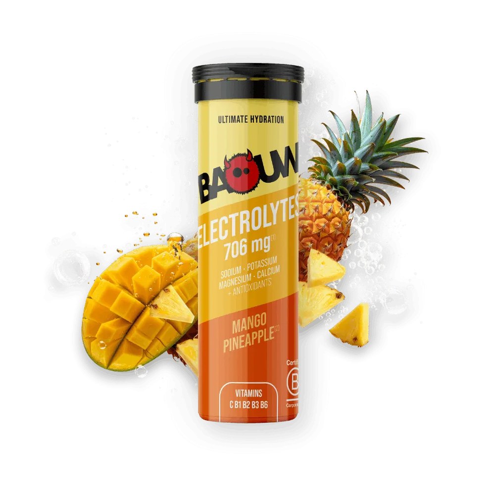 Pastilles Électrolytes — Mangue & Ananas | Baouw × Posturide