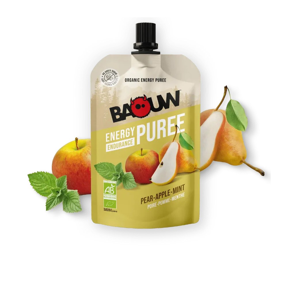 Purée Bio — Poire · Pomme · Menthe — Poire · Pomme · Menthe | Baouw × Posturide