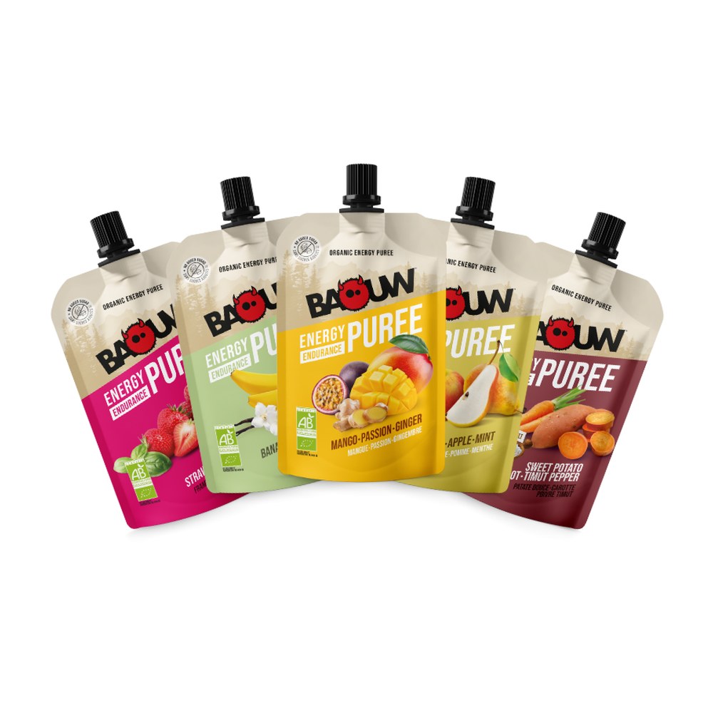 Purées Énergétiques Bio Longue Distance | Baouw × Posturide